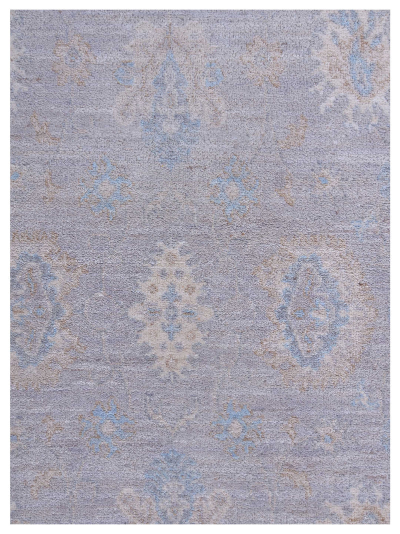 Pacific Ziegler 42830 Grey Ivory Transitional Hand Knotted Rug