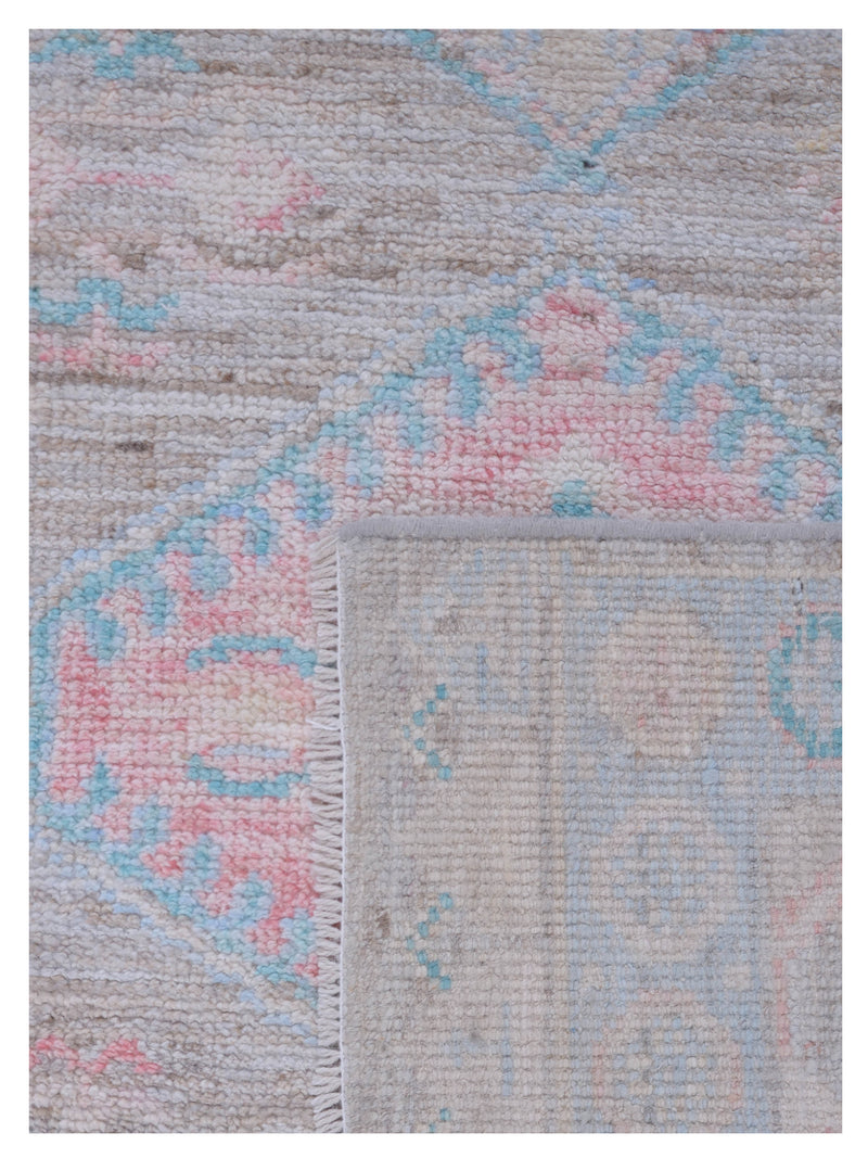 Pacific Ushak Wool Weft 42849 Natural Blue Transitional Hand Knotted Rug