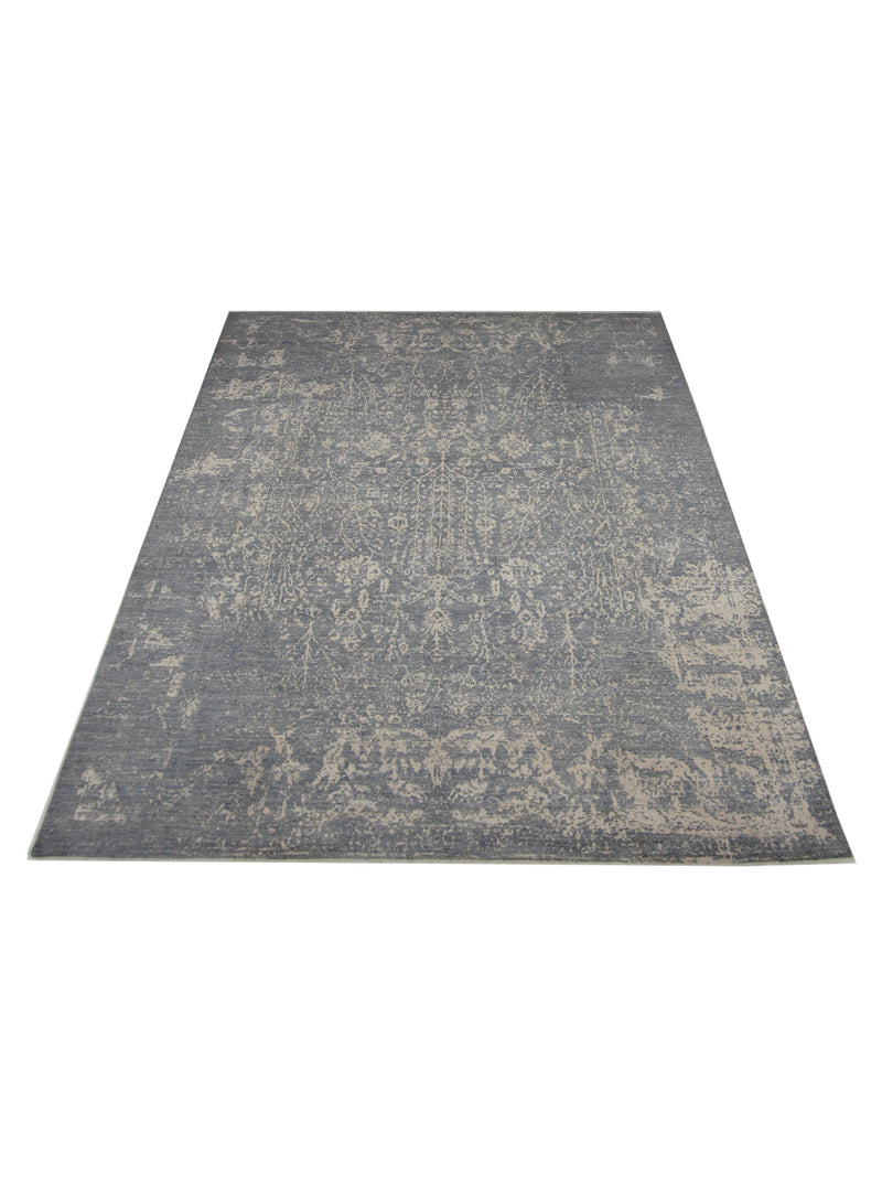 Pacific Ziegler 42858 Ivory Green Transitional Hand Knotted Rug