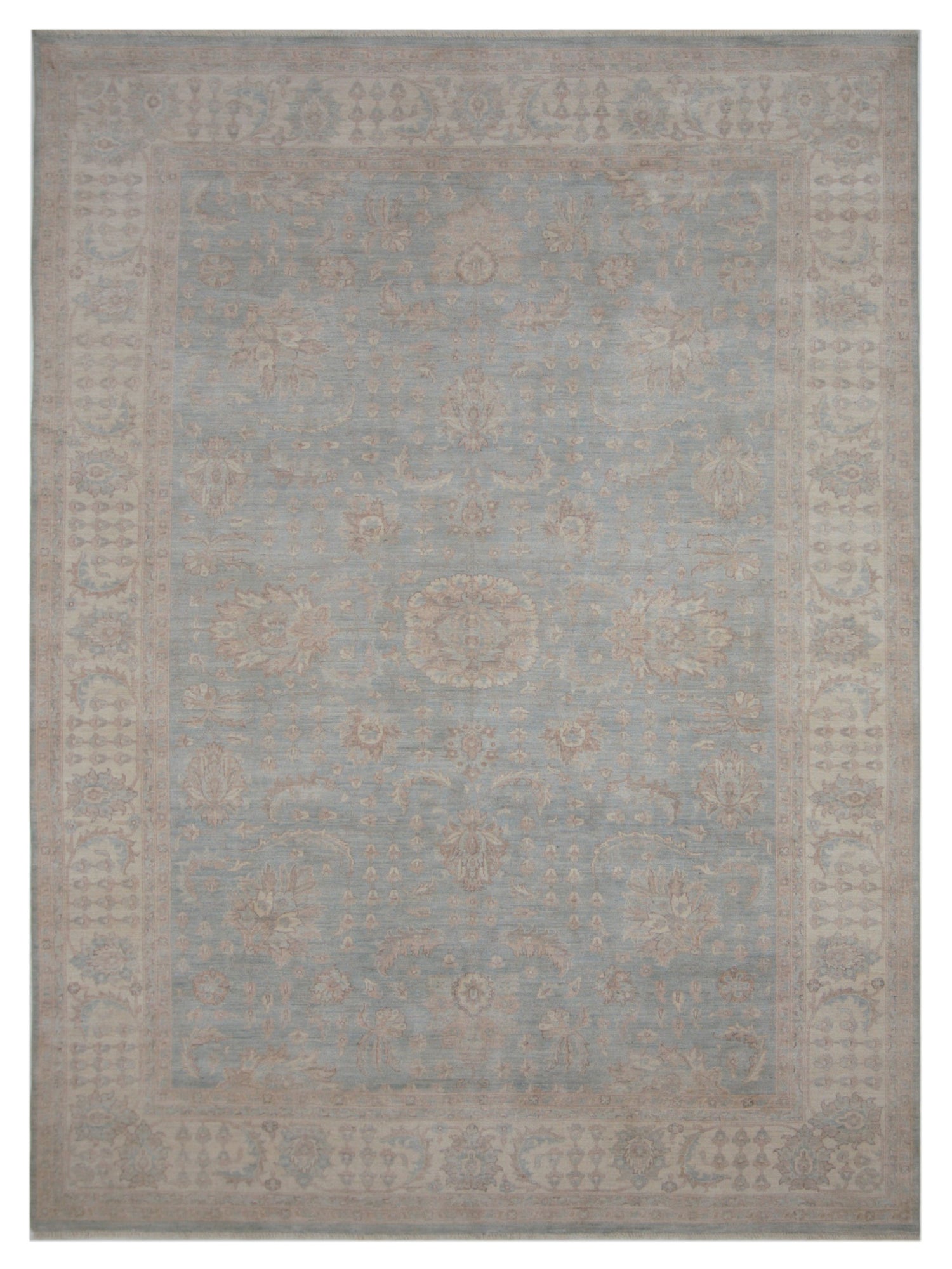 Pacific Ziegler Blue Ivory Transitional