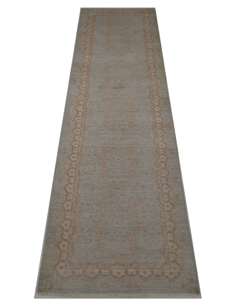 Pacific Ziegler 42877 Blue Blue Transitional Hand Knotted Rug