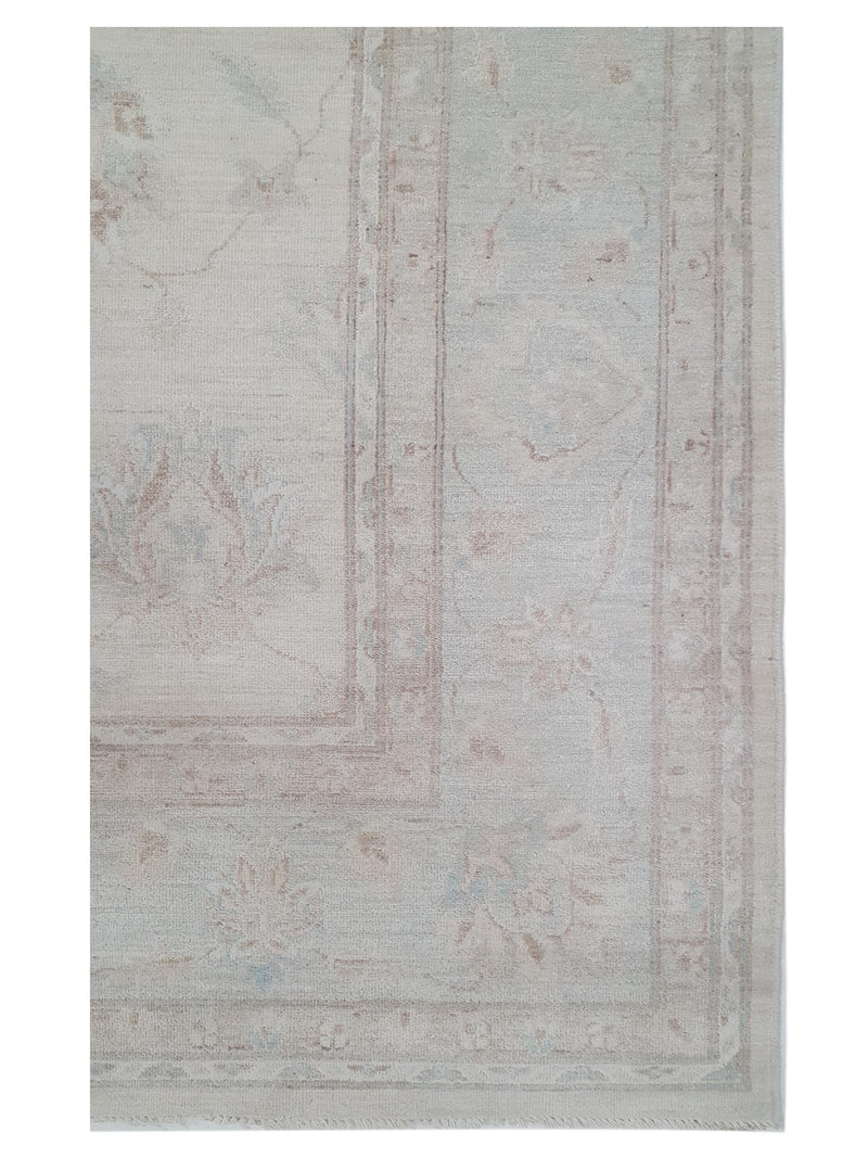 Pacific Ziegler 42878 Beige Blue Transitional Hand Knotted Rug