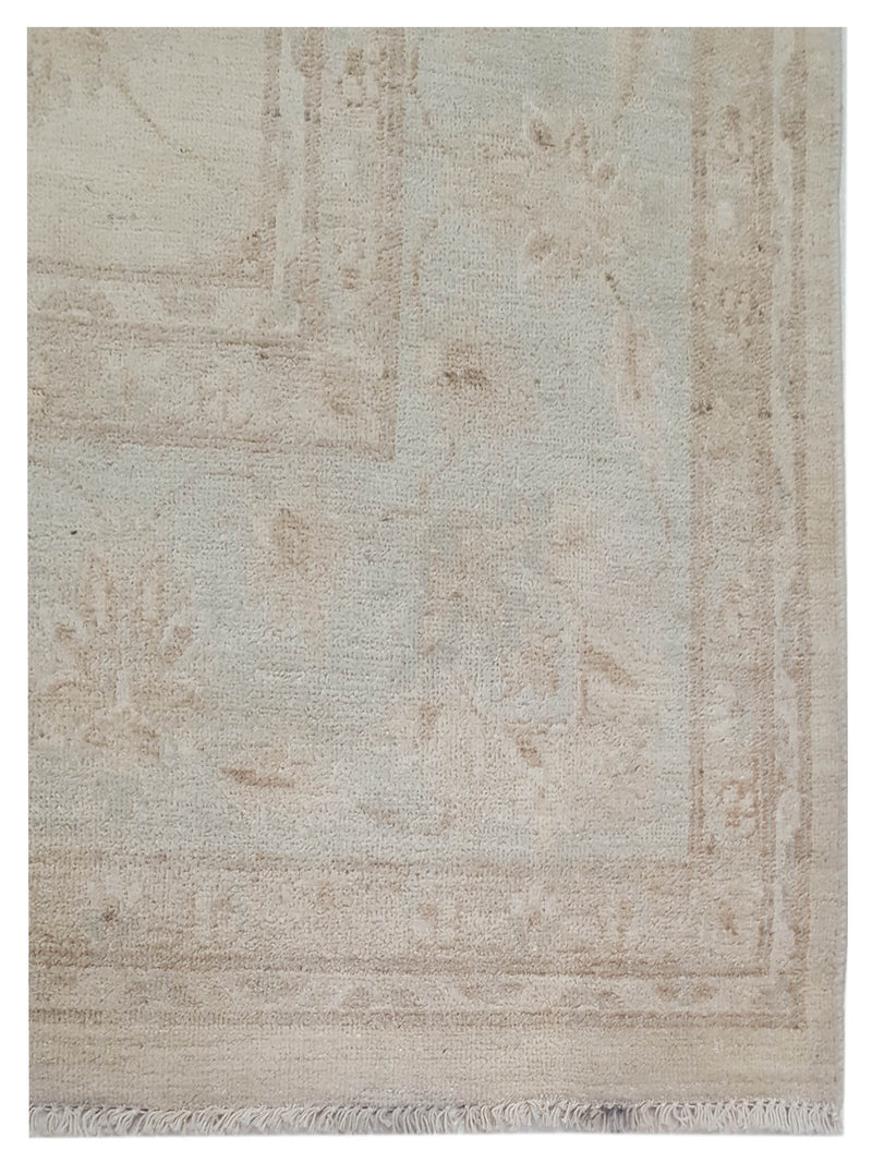 Pacific Ziegler 42878 Beige Blue Transitional Hand Knotted Rug