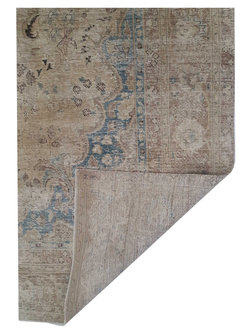Pacific Vintage 42882 Green Red Vintage Hand Knotted Rug
