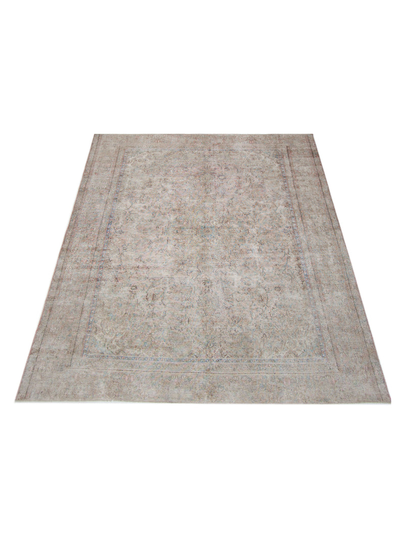 Pacific Vintage 42895 Ivory Coral Vintage Hand Knotted Rug