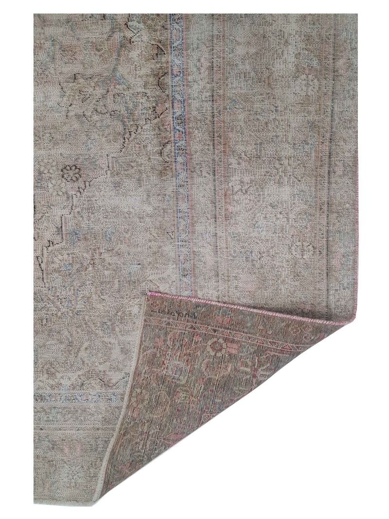 Pacific Vintage 42895 Ivory Coral Vintage Hand Knotted Rug