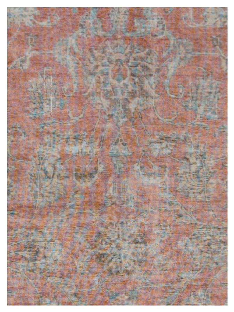 Pacific Vintage 42896 Red Beige Vintage Hand Knotted Rug