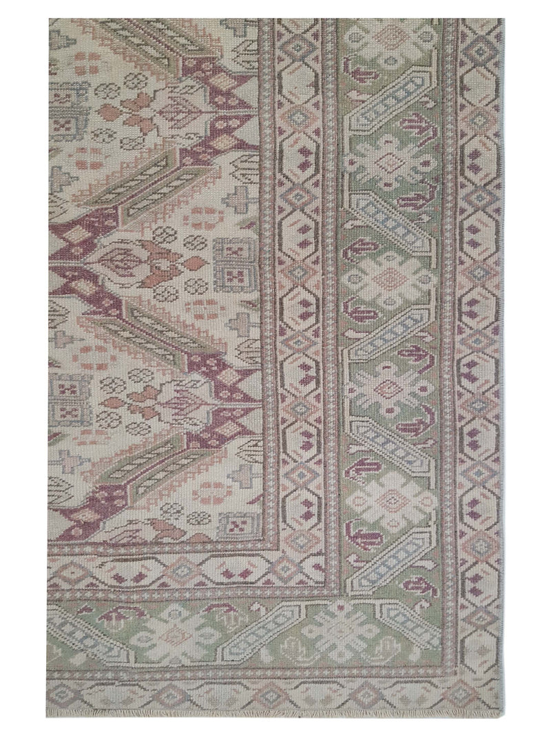 Pacific Kayseri 43006 Ivory Green Traditional Hand Knotted Rug