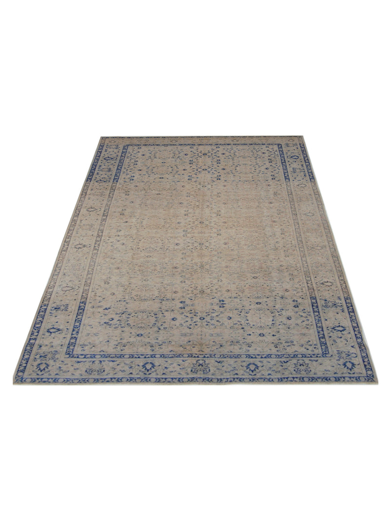 Pacific Kayseri 43008 Ivory Blue Traditional Hand Knotted Rug