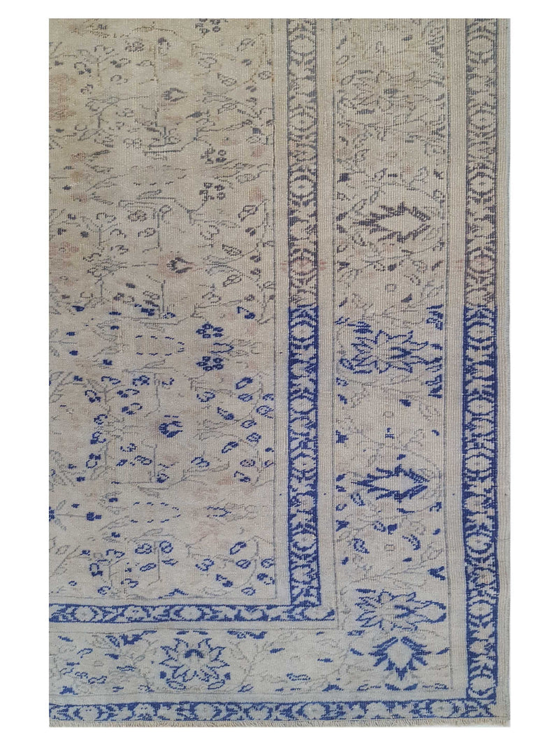 Pacific Kayseri 43008 Ivory Blue Traditional Hand Knotted Rug