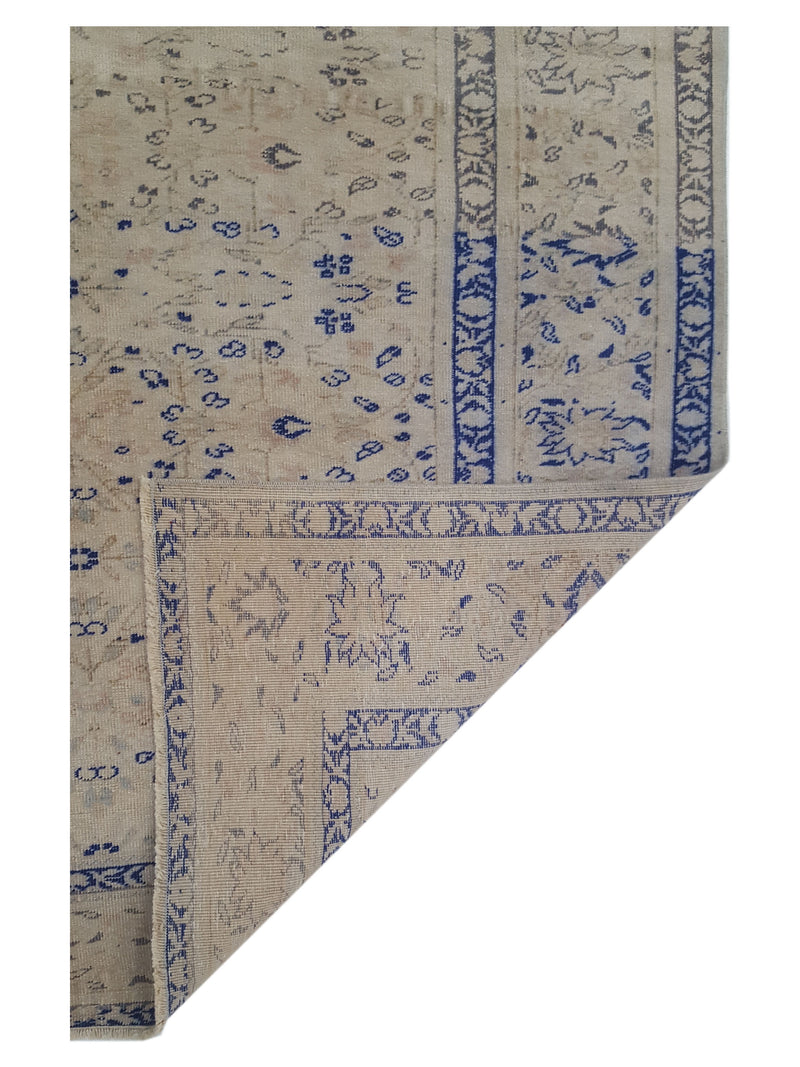 Pacific Kayseri 43008 Ivory Blue Traditional Hand Knotted Rug