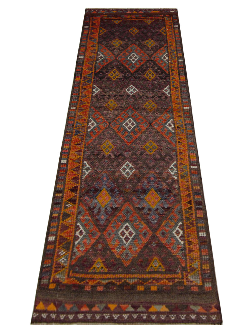 Pacific Kurdish 43022 Lavender Orange Transitional Hand Knotted Rug
