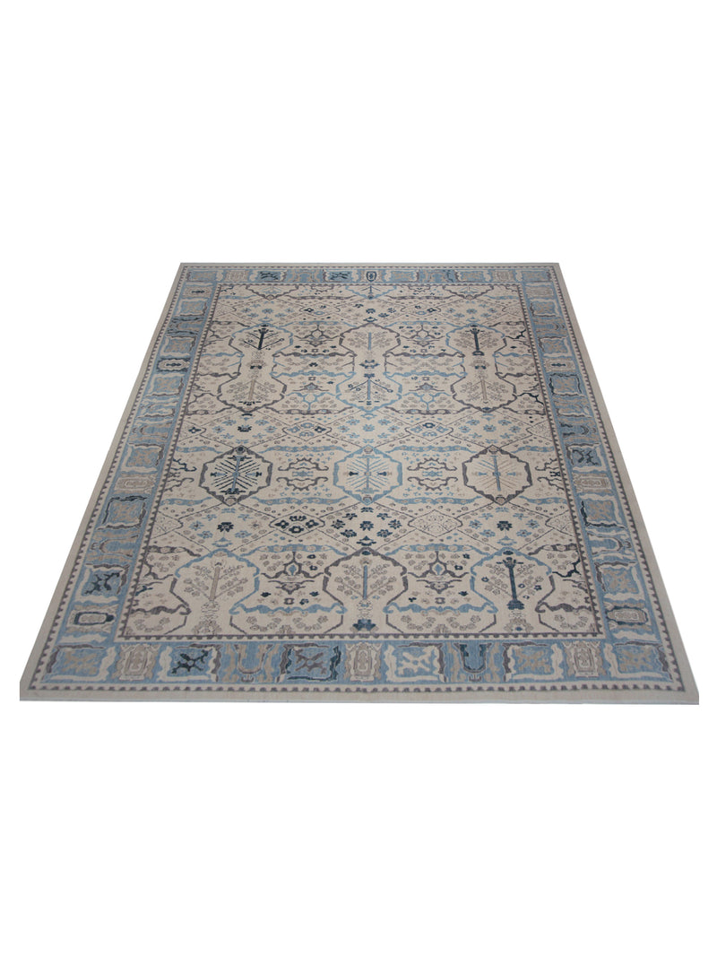 Pacific California 43057 Beige Grey Transitional Hand Finished Rugs