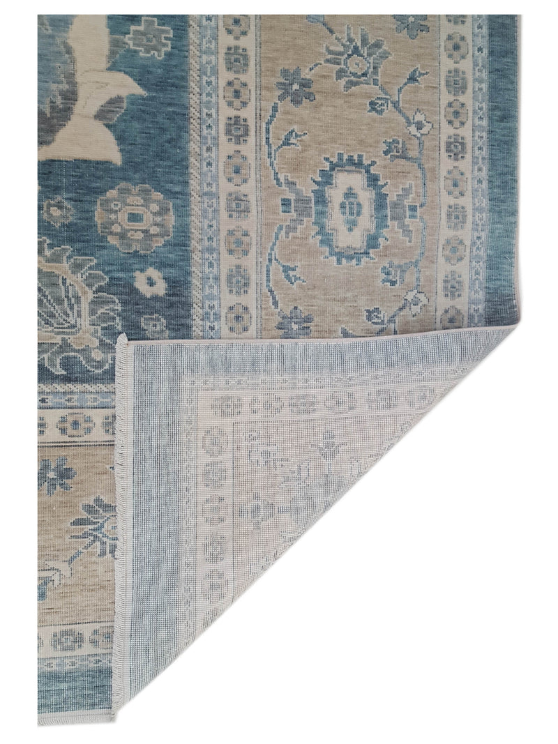 Pacific California 43073 Peacock Beige Transitional Hand Finished Rugs