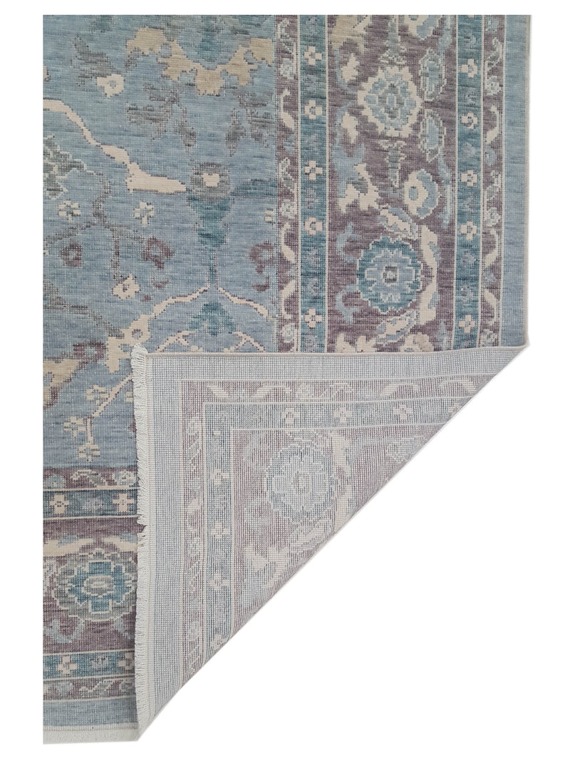Pacific California 43082 Turquoise Amethyst Transitional Hand Finished Rugs