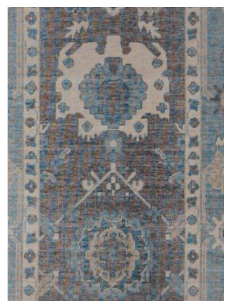 Pacific California 43102 Amethyst Blue Transitional Hand Finished Rugs