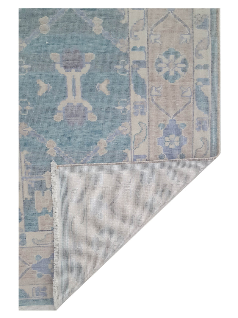 Pacific California 43119 Green Beige Transitional Hand Finished Rugs