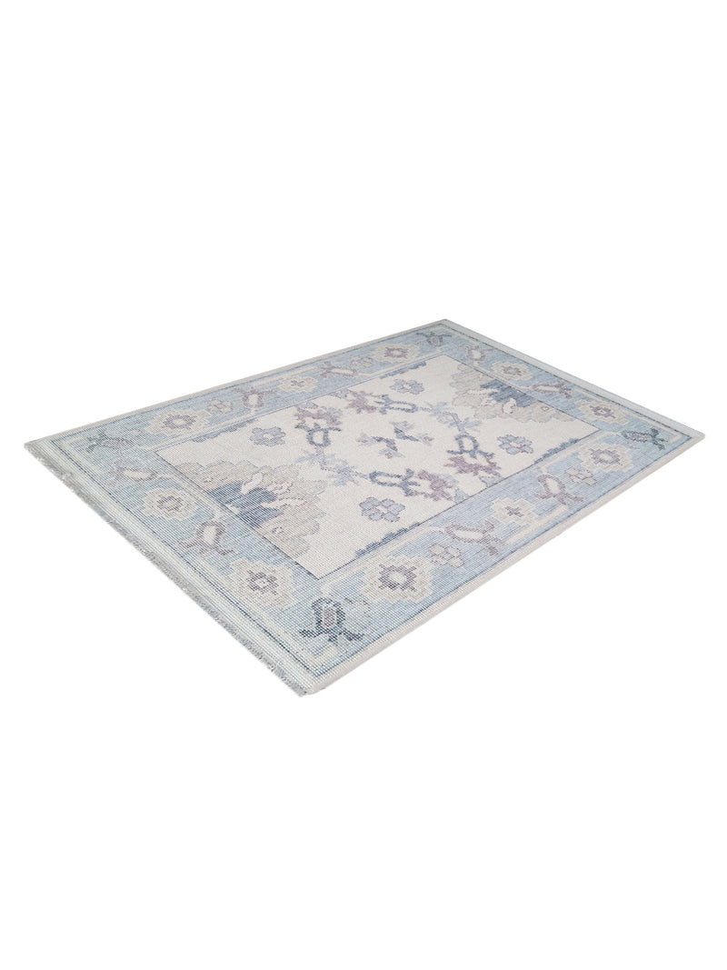 Pacific California CA-40 Beige Blue Transitional Hand Finished Rugs