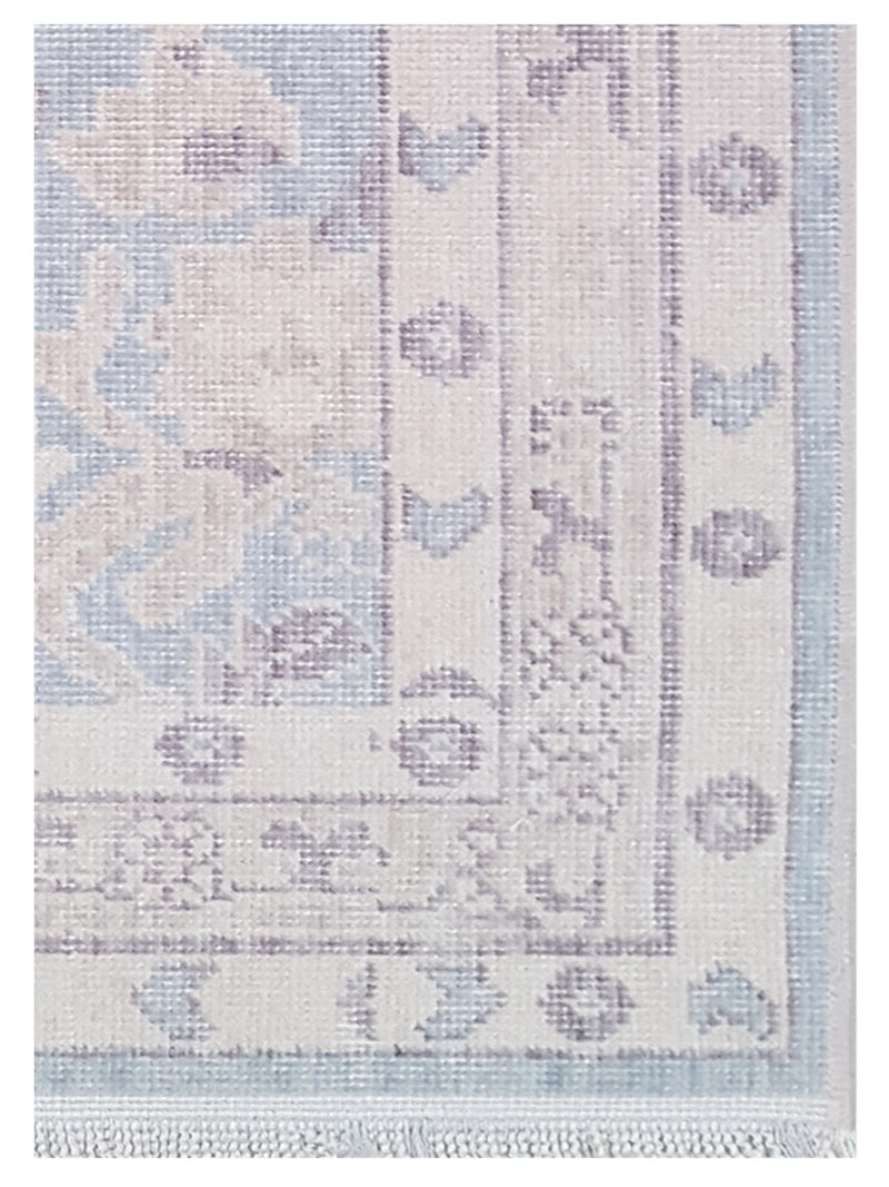 Pacific California 43153 Blue Beige Transitional Hand Finished Rugs
