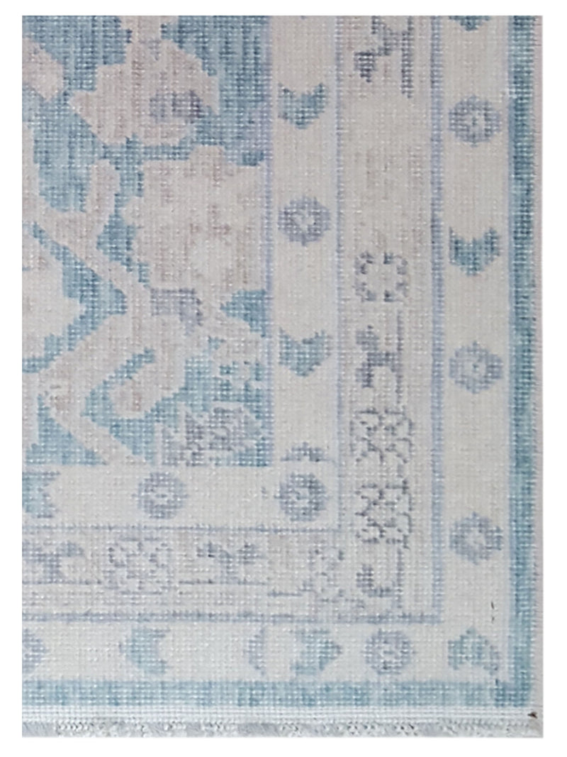 Pacific California CA-47 Teal Ivory Transitional Hand Finished Rugs