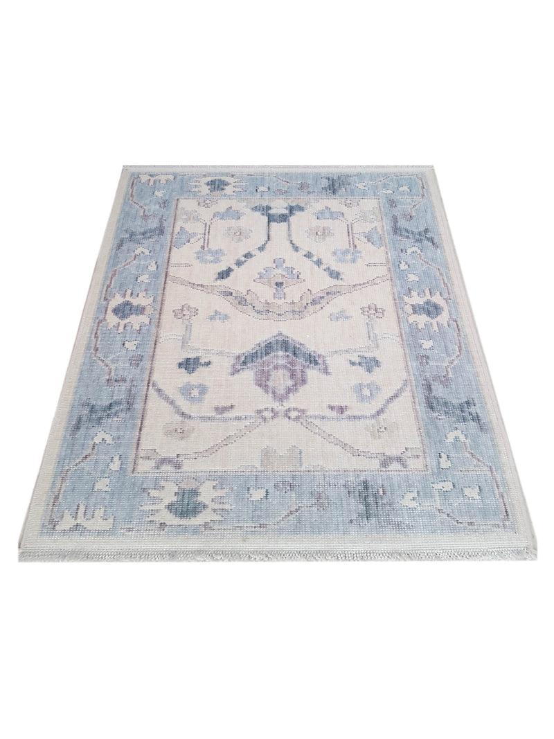 Pacific California CA-24 Beige Blue Transitional Hand Finished Rugs
