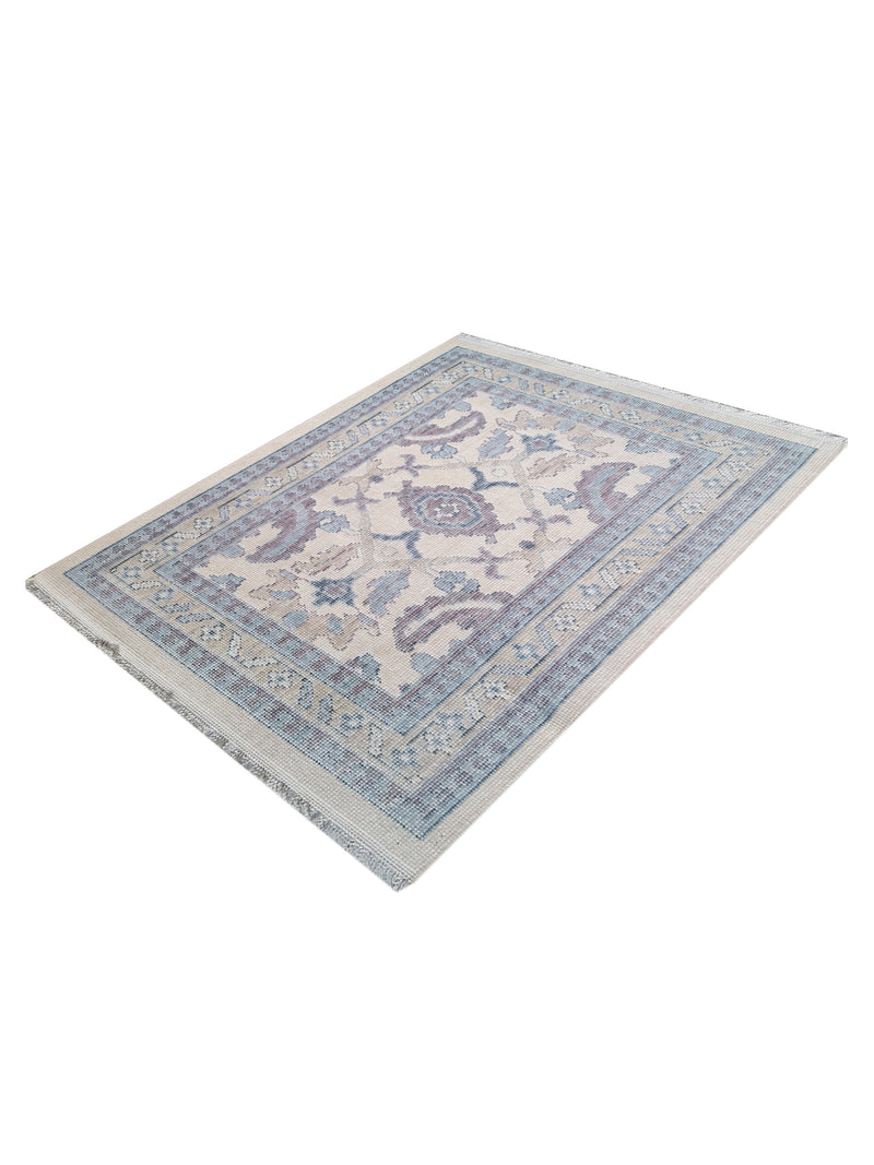 Pacific California CA-13 Beige Blue Transitional Hand Finished Rugs