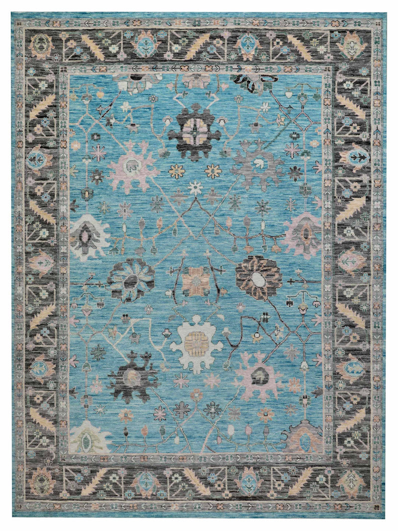 Pacific Anatolian Revival Lt.Blue Charcoal Transitional