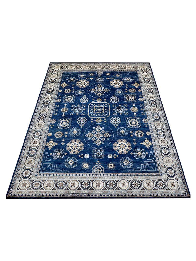 Pacific Anatolian Revival 43181 Navy Ivory Transitional Hand Knotted Rug