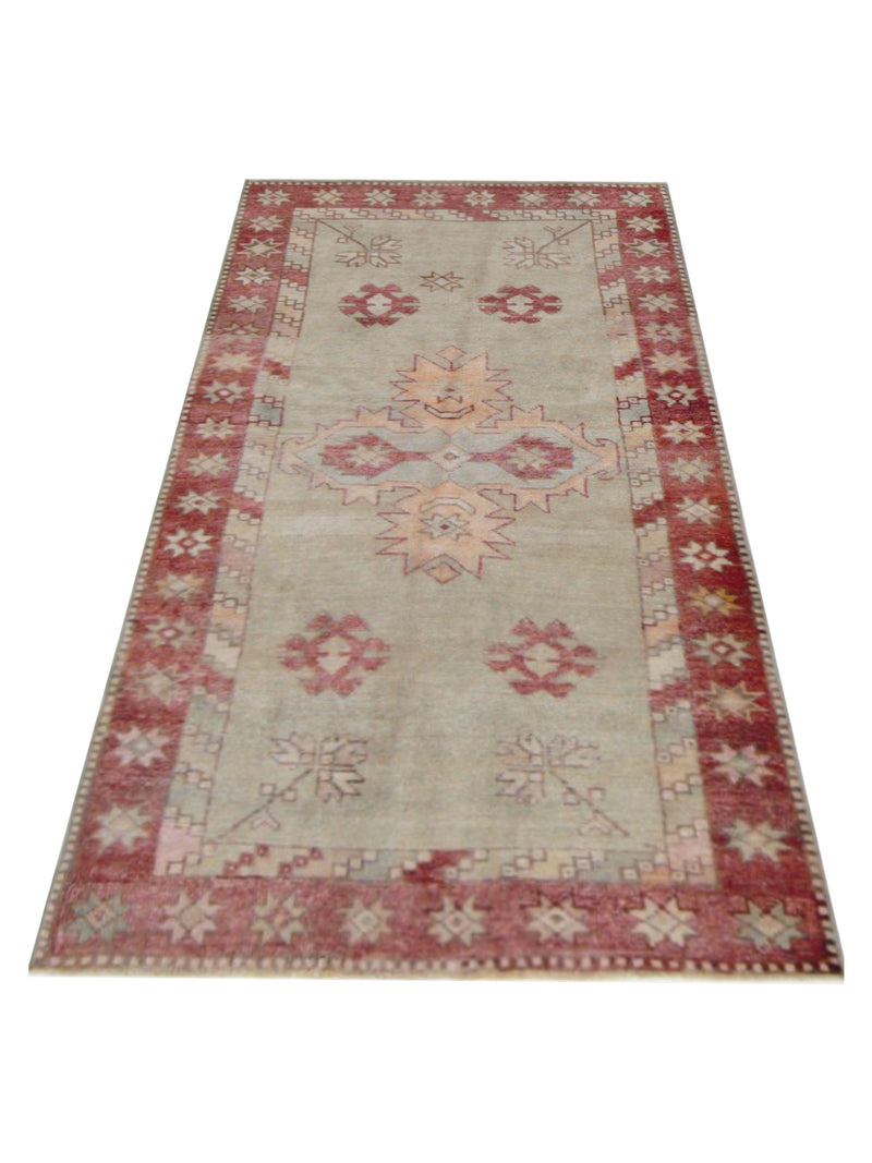 Pacific Anatolian 43226 Olive Rust Transitional Hand Knotted Rug
