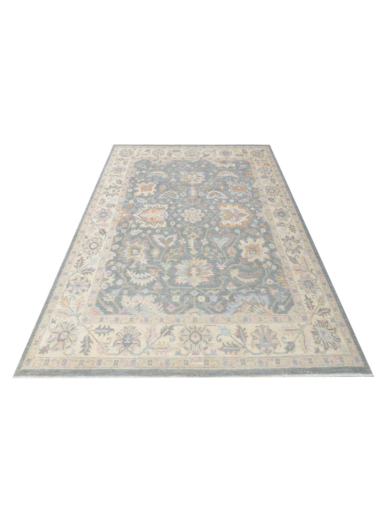 Pacific Ziegler 43287 Grey Ivory Traditional Hand Knotted Rug