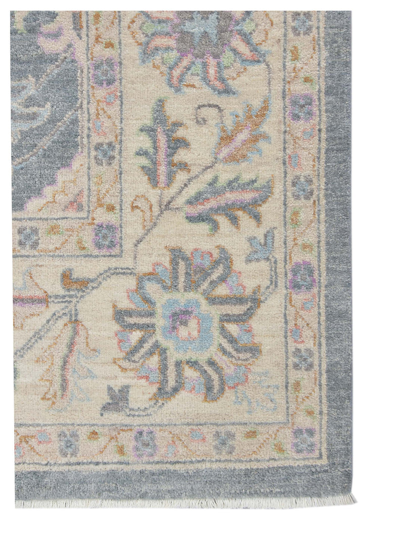 Pacific Ziegler 43287 Grey Ivory Traditional Hand Knotted Rug