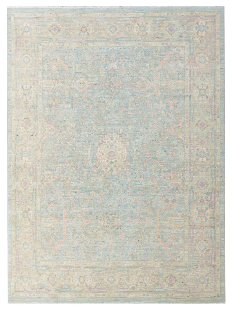 Pacific Ziegler Silk Route Lt.Blue Ivory Traditional