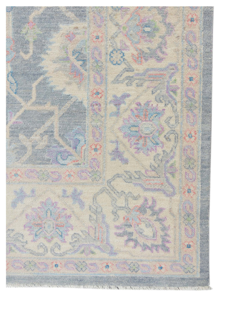 Pacific Ziegler 43292 Grey Ivory Traditional Hand Knotted Rug