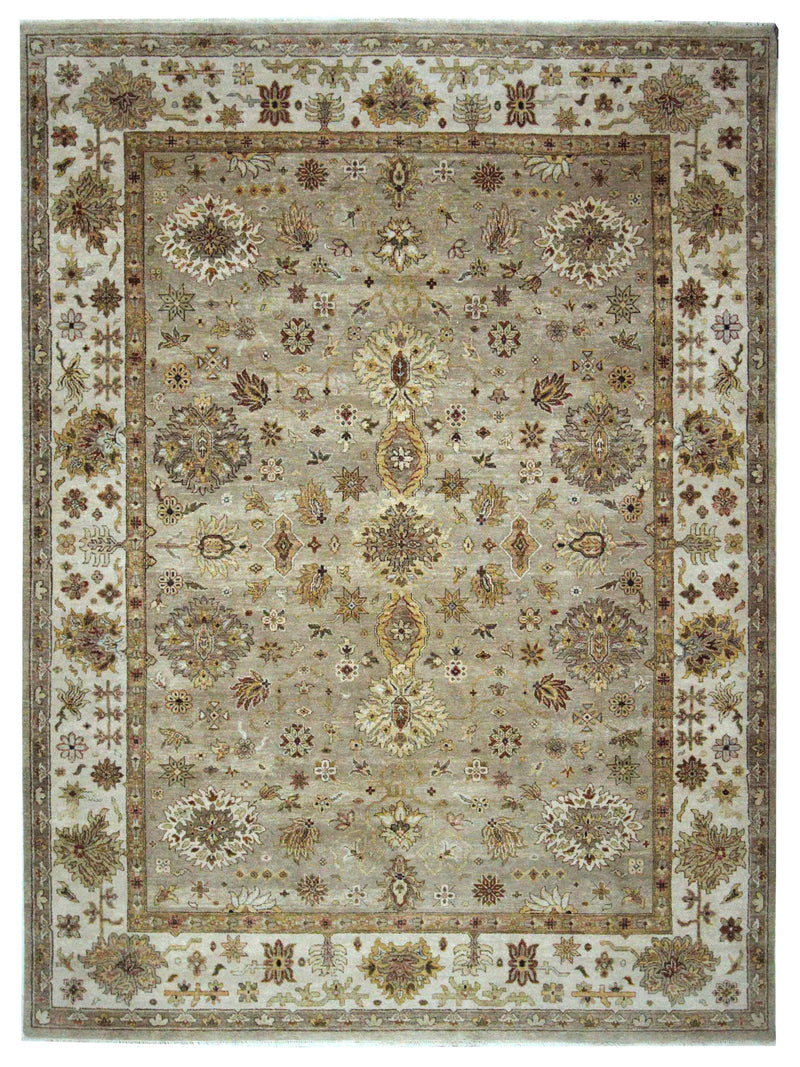 Pacific Maharaja 43302 Beige Ivory Transitional Hand Knotted Rug