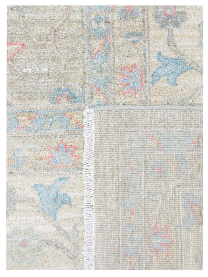 Pacific Ziegler Silk Route 43305 Grey Ivory Traditional Hand Knotted Rug