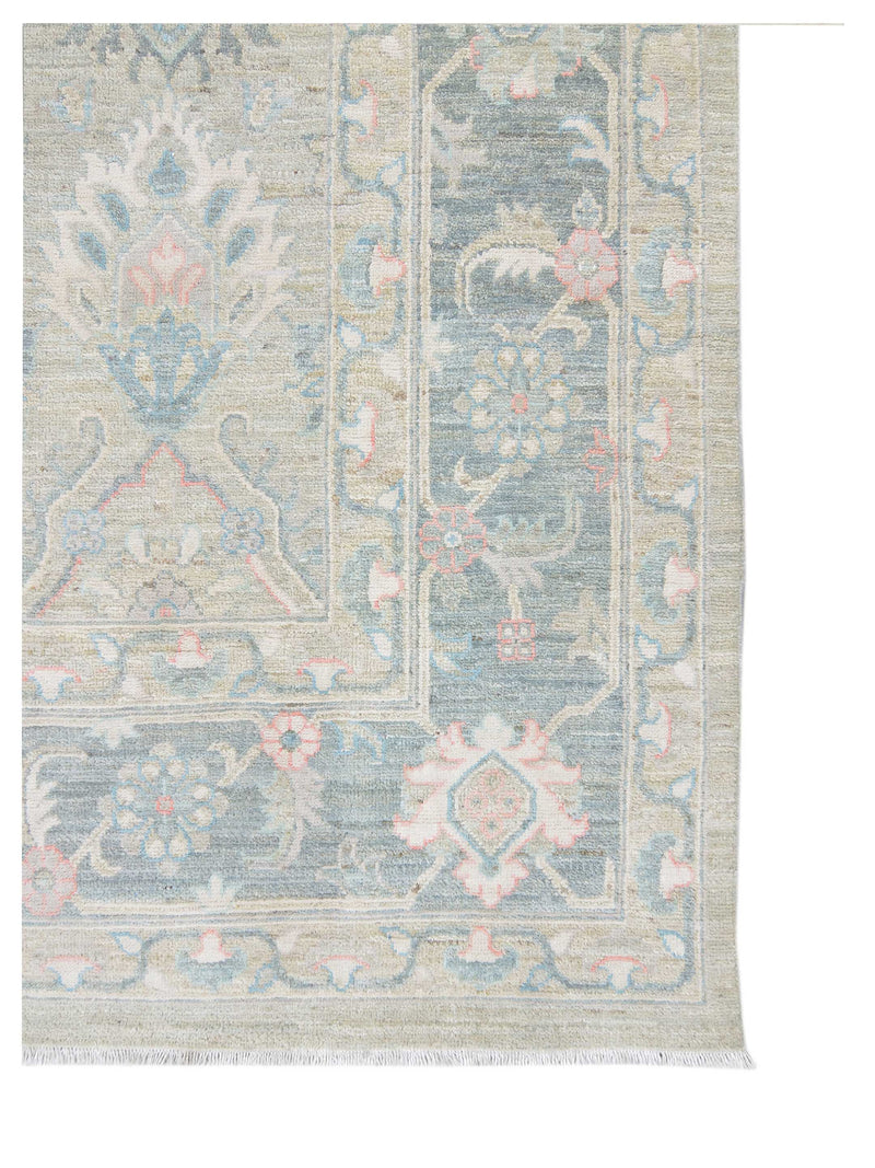 Pacific Ziegler Silk Route 43308 Grey Dk.Grey Traditional Hand Knotted Rug