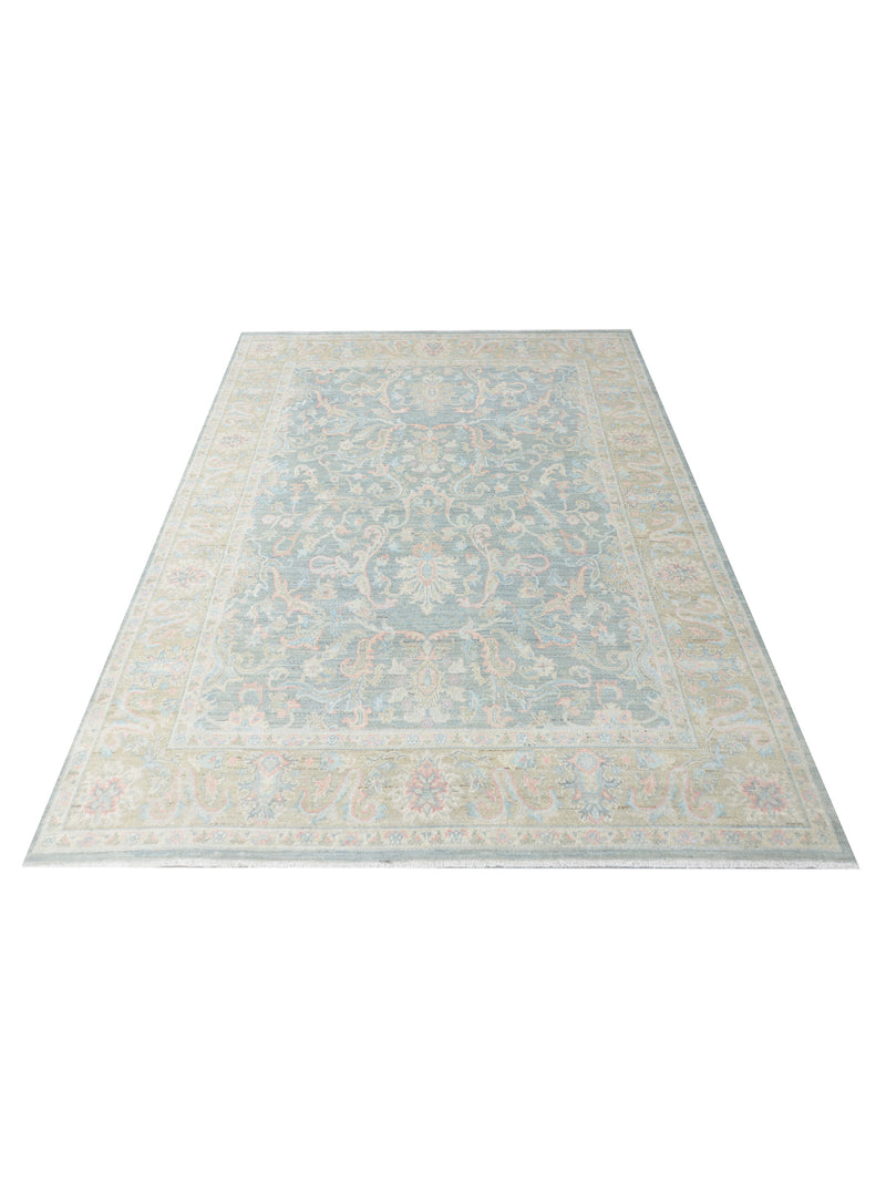 Pacific Ziegler Silk Route 43313 Grey Grey Traditional Hand Knotted Rug