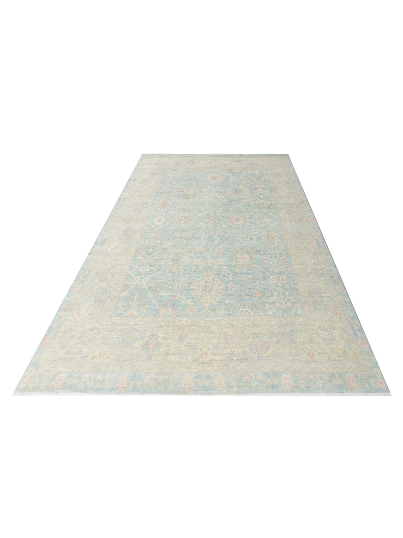 Pacific Ziegler Silk Route 43315 Grey Grey Traditional Hand Knotted Rug