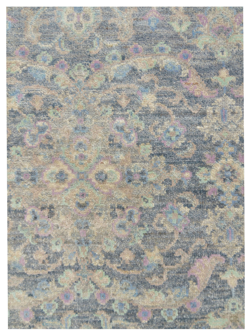 Pacific Ziegler Silk Route 43318 D.Grey Ivory Traditional Hand Knotted Rug