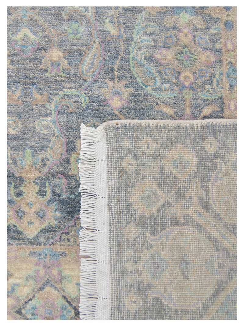 Pacific Ziegler Silk Route 43318 D.Grey Ivory Traditional Hand Knotted Rug