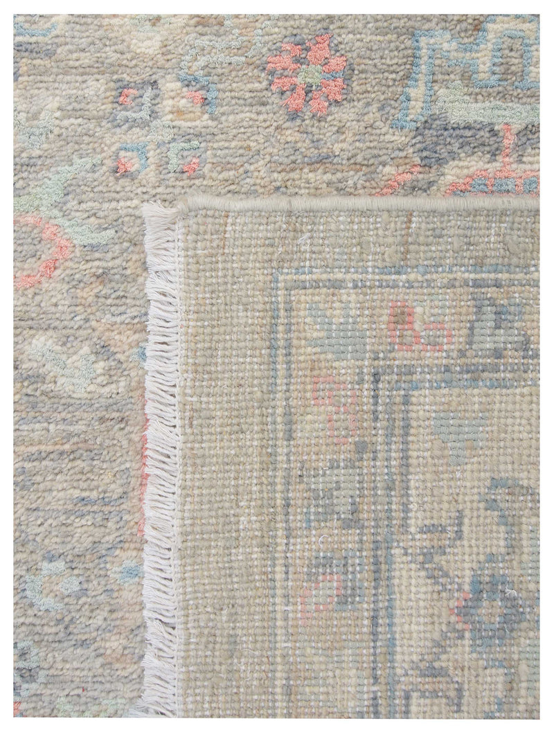 Pacific Ziegler Silk Route 43327 Grey Ivory Transitional Hand Knotted Rug