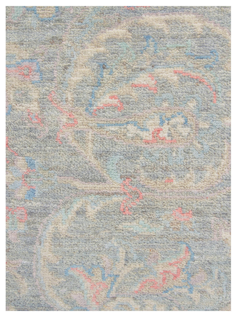 Pacific Ziegler Silk Route 43338 Grey Grey Transitional Hand Knotted Rug