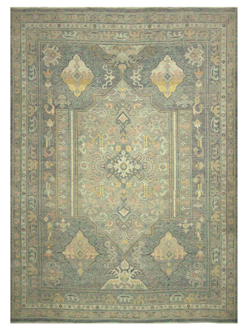 Pacific Ushak 43339 Grey Grey Transitional Hand Knotted Rug