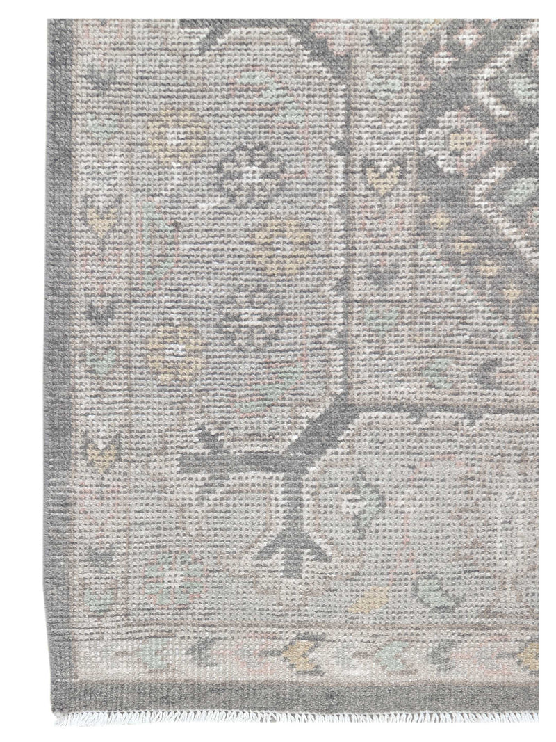 Pacific Ushak 43344 Grey Ivory Transitional Hand Knotted Rug