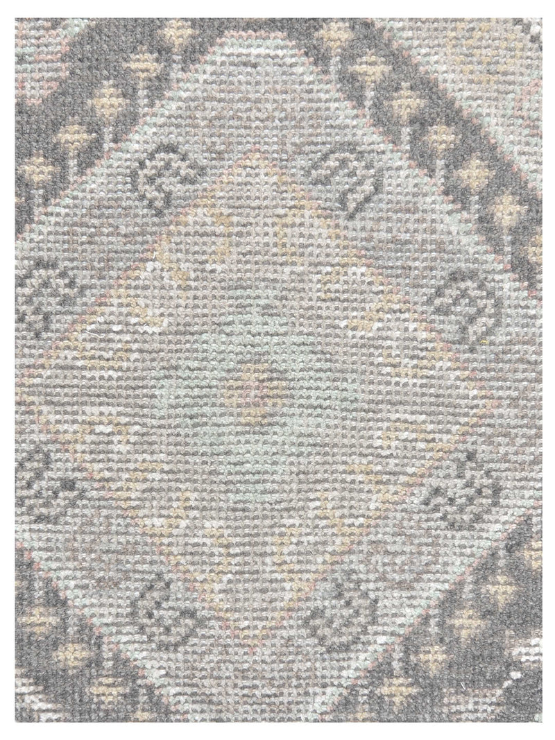 Pacific Ushak 43344 Grey Ivory Transitional Hand Knotted Rug
