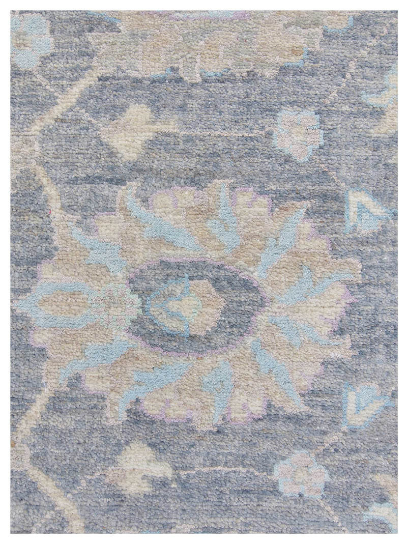 Pacific Ziegler Silk Route 43345 D.Grey Lt.Grey Transitional Hand Knotted Rug