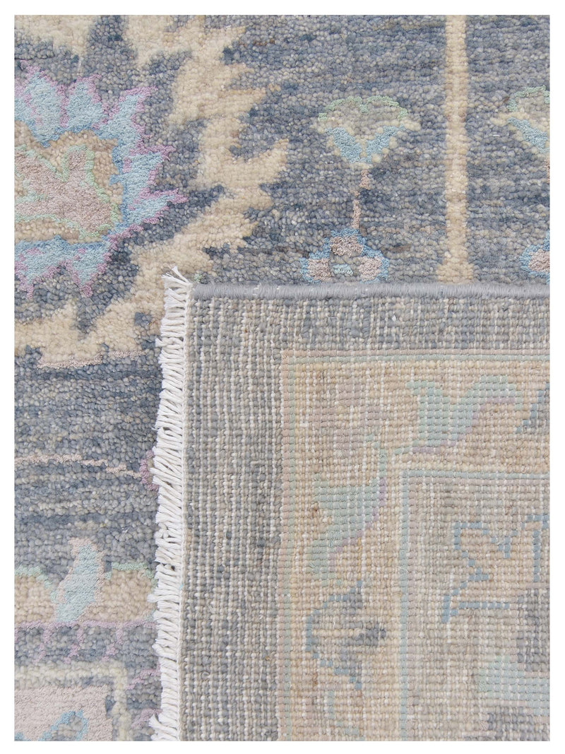 Pacific Ziegler Silk Route 43345 D.Grey Lt.Grey Transitional Hand Knotted Rug
