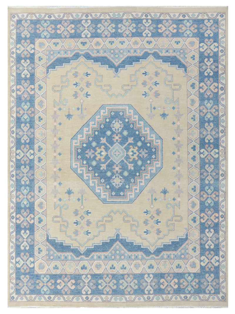 Pacific Ushak Beige Blue Transitional