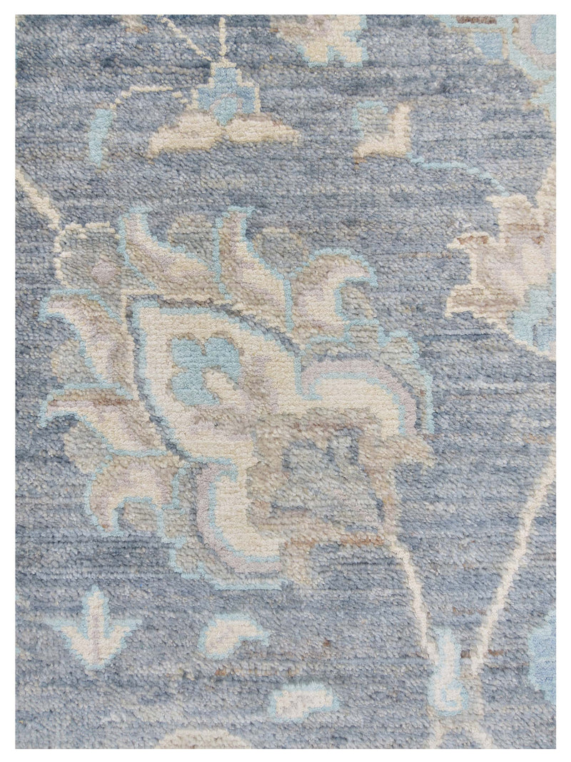 Pacific Ziegler Silk Route 43349 D.Grey Lt.Grey Transitional Hand Knotted Rug