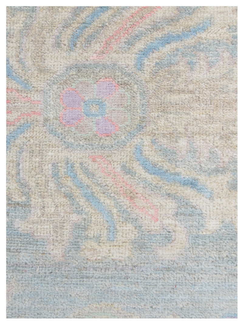 Pacific Ziegler Silk Route 43352 Grey Beige Transitional Hand Knotted Rug
